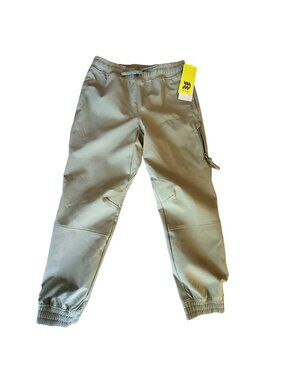 All In Motion Lined Woven Pants  Size S/6-7 Water-Repellent UPF 50+ Sage Green